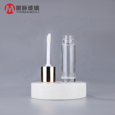 Big bottle design empty glass foundation concealer makeup liquid bottle with brush